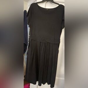 Black Quince Midi Dress